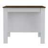 Ralston 7-Shelf 4-Door 2-piece Kitchen Set, Kitchen Island and Pantry Cabinet White and Walnut