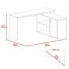 L-Shaped Desk Desti, Office, Light Gray