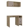 Office Set Budest, Office, Light Oak / Taupe