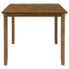 TREXM 6-Piece Kitchen Dining Table Set Wooden Rectangular Dining Table, 4 Fabric Chairs and Bench Family Furniture (Natural Cherry)