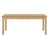 TREXM 6-Piece Retro 72'L Rectangular Dining Table Set with 4 Drawers, 4 Upholstered Chairs & 1 Bench for Dining Room (Natural Wood Wash)