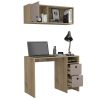 Office Set Budest, Office, Light Oak / Taupe