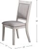 Contemporary Dining 6pc Set Table w 4x Side Chairs And Bench Natural Finish Padded Cushion Seats Chairs Rectangular Dining Table Dining Room Furniture