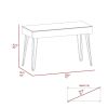 Posey 1-Drawer Rectangle Writing Desk with Hairpin Legs Mahogany